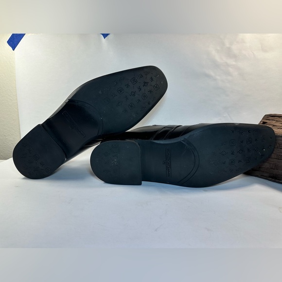 Stacy Adams Beau Men's Dress Shoes Cognac Moc Toe Leather 24692-001 Sz 9M - Picture 9 of 10